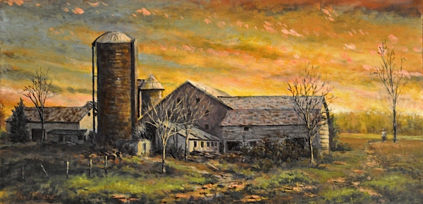 Sunset on a Pennsylvania Farm by Paul Means