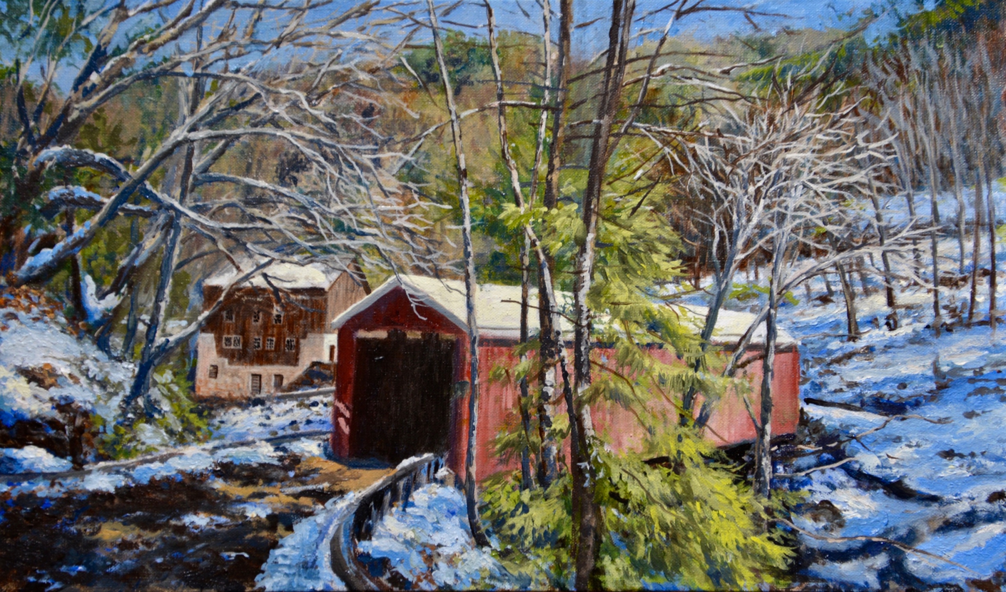 Click here to view Covered Bridge and Mill by Paul Means