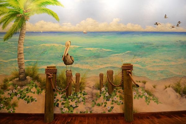 Beach mural detail by Paul Means